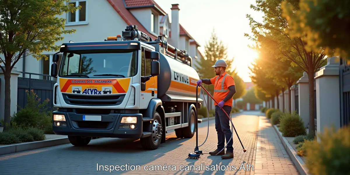 Inspection caméra canalisations Ath