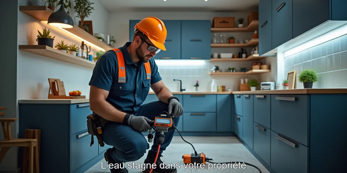 L’eau stagne dans votre propriété