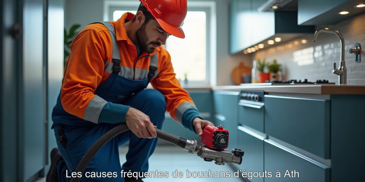Les causes fréquentes de bouchons d’égouts à Ath