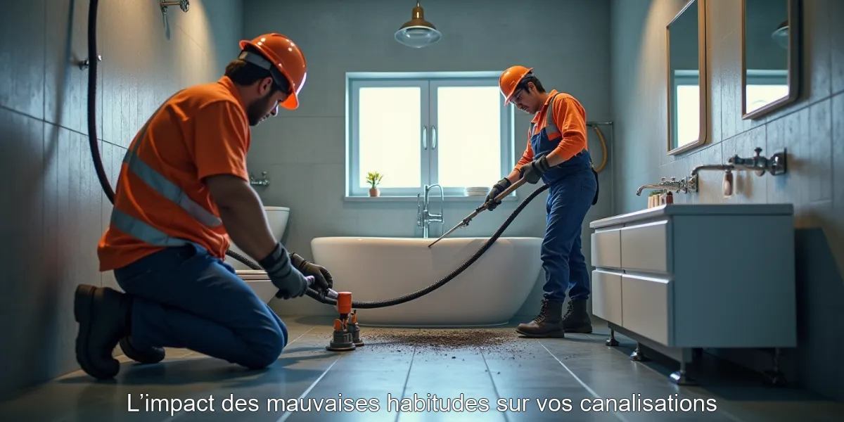 L’impact des mauvaises habitudes sur vos canalisations