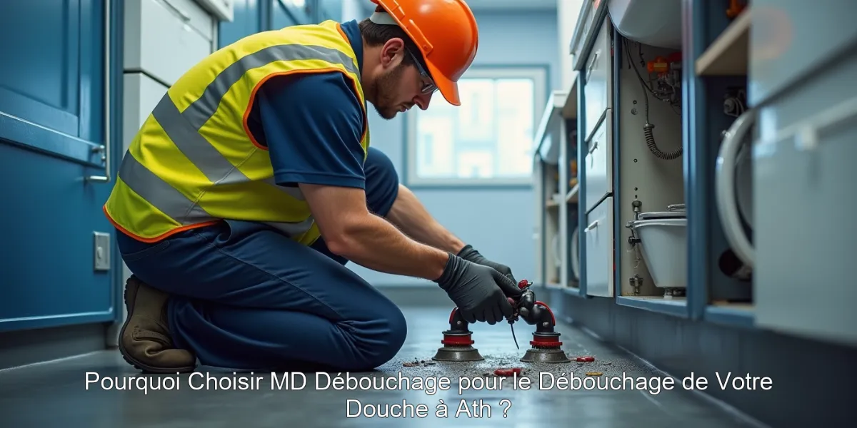 Pourquoi Choisir MD Débouchage pour le Débouchage de Votre Douche à Ath ?