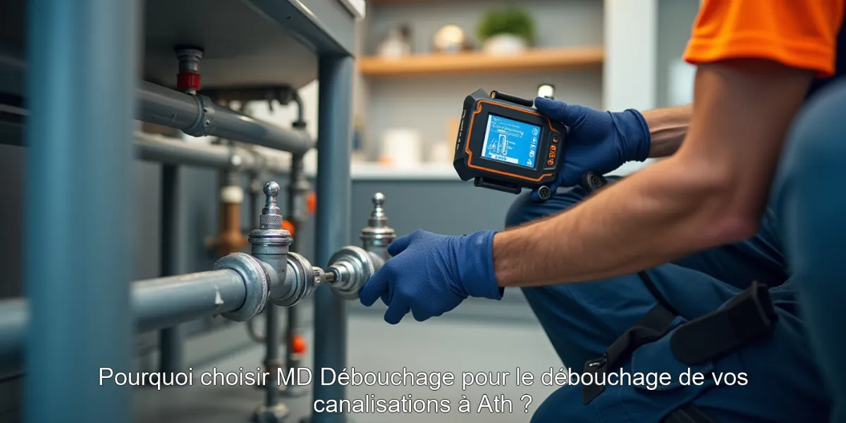 Pourquoi choisir MD Débouchage pour le débouchage de vos canalisations à Ath ?