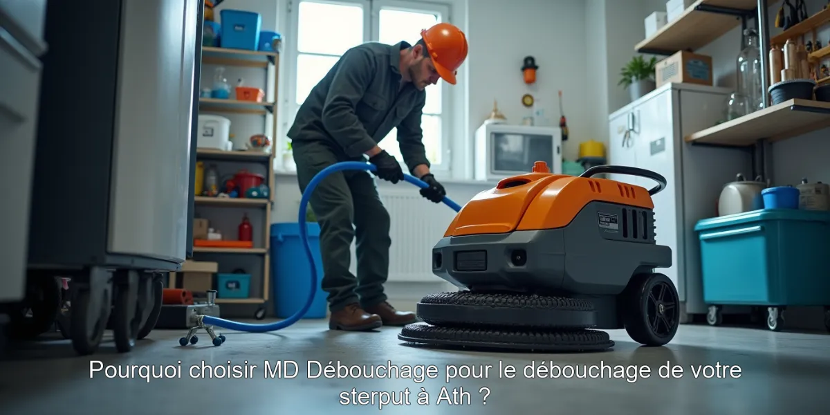 Pourquoi choisir MD Débouchage pour le débouchage de votre sterput à Ath ?