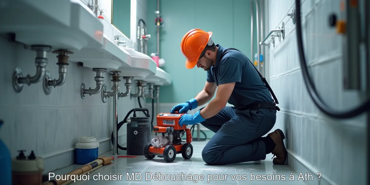 Pourquoi choisir MD Débouchage pour vos besoins à Ath ?
