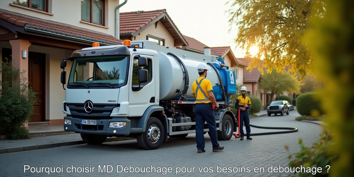 Pourquoi choisir MD Débouchage pour vos besoins en débouchage ?