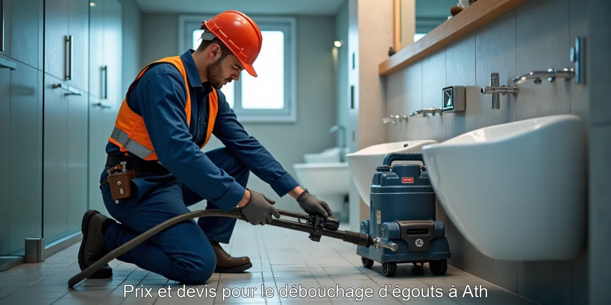 Prix et devis pour le débouchage d’égouts à Ath