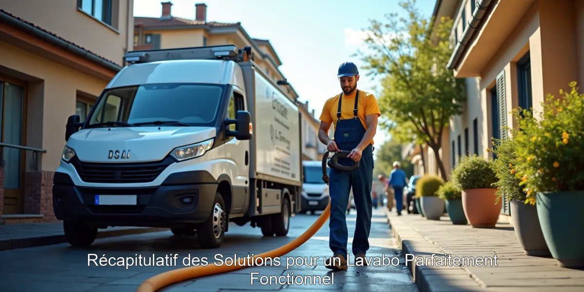 Récapitulatif des Solutions pour un Lavabo Parfaitement Fonctionnel