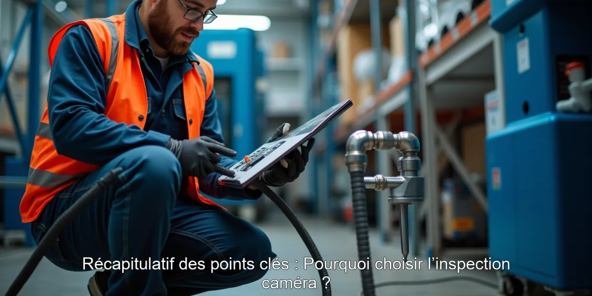 Récapitulatif des points clés : Pourquoi choisir l’inspection caméra ?