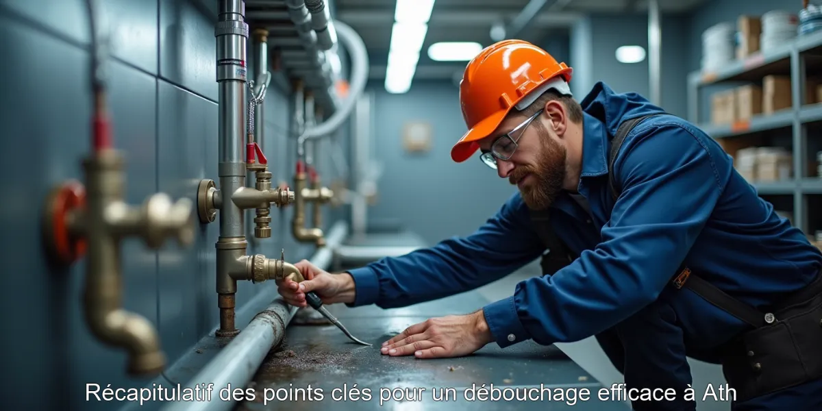 Récapitulatif des points clés pour un débouchage efficace à Ath
