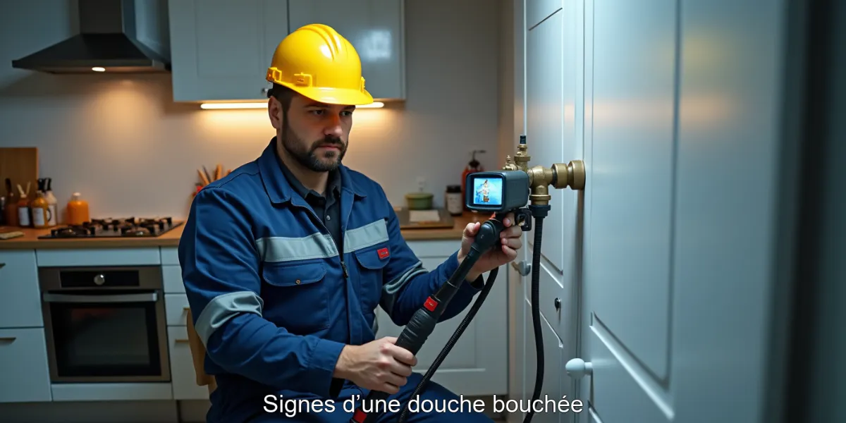 Signes d’une douche bouchée