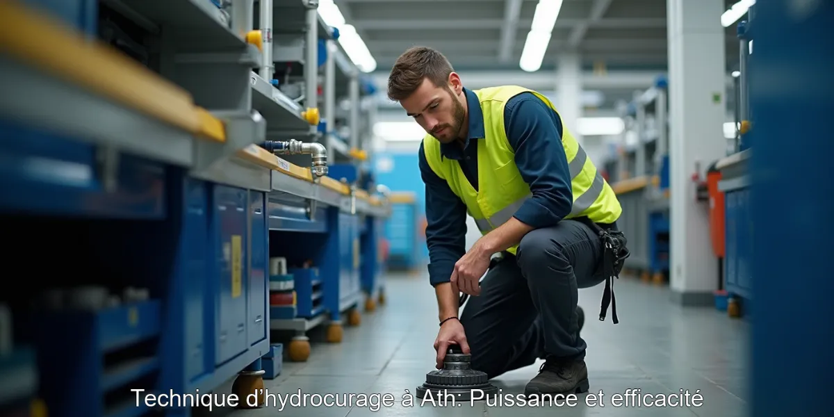 Technique d’hydrocurage à Ath: Puissance et efficacité