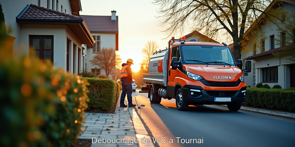 Débouchage de WC à Tournai
