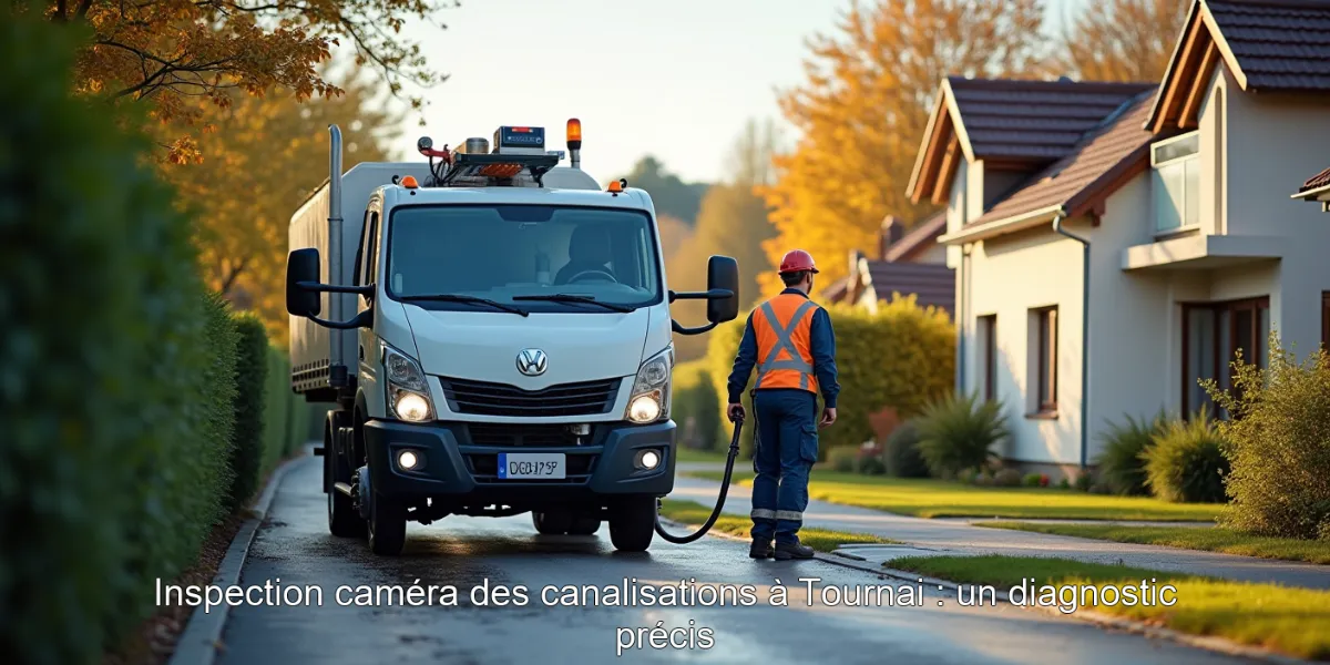 Inspection caméra des canalisations à Tournai : un diagnostic précis