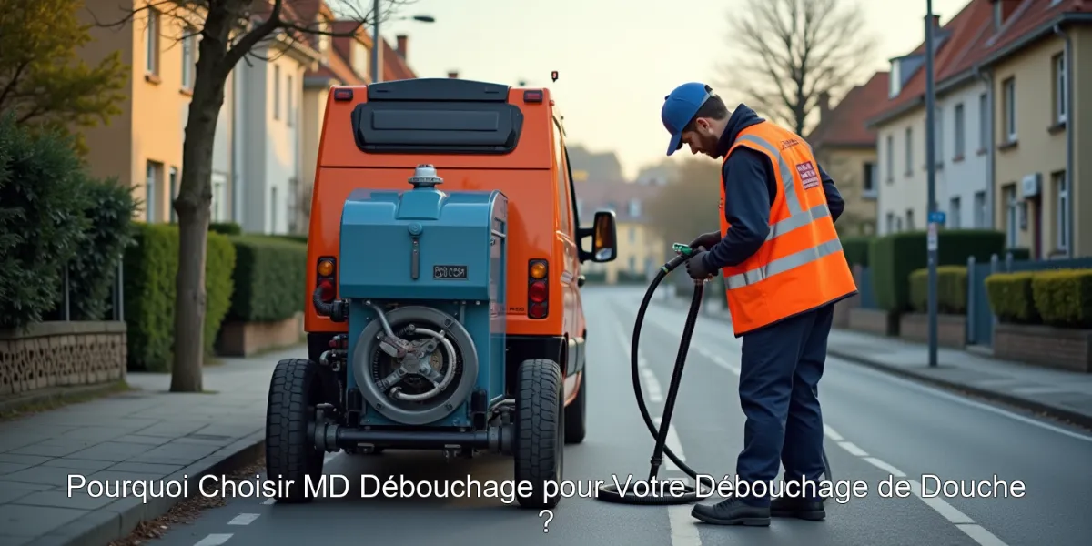 Pourquoi Choisir MD Débouchage pour Votre Débouchage de Douche ?