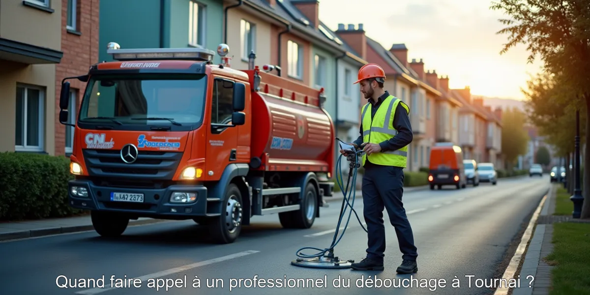 Quand faire appel à un professionnel du débouchage à Tournai ?