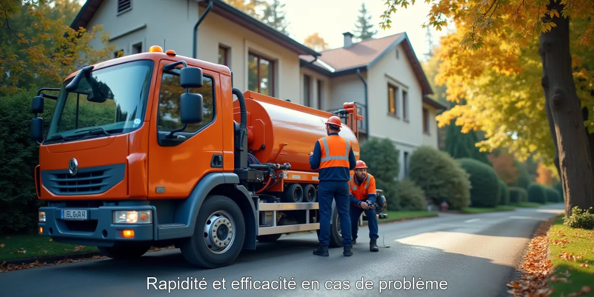 Rapidité et efficacité en cas de problème