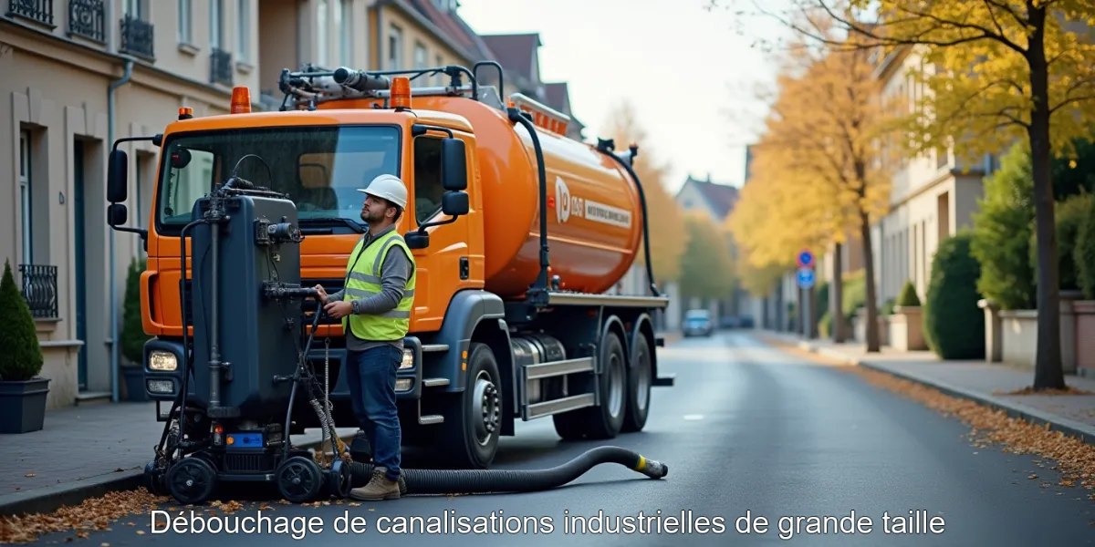 Débouchage de canalisations industrielles de grande taille