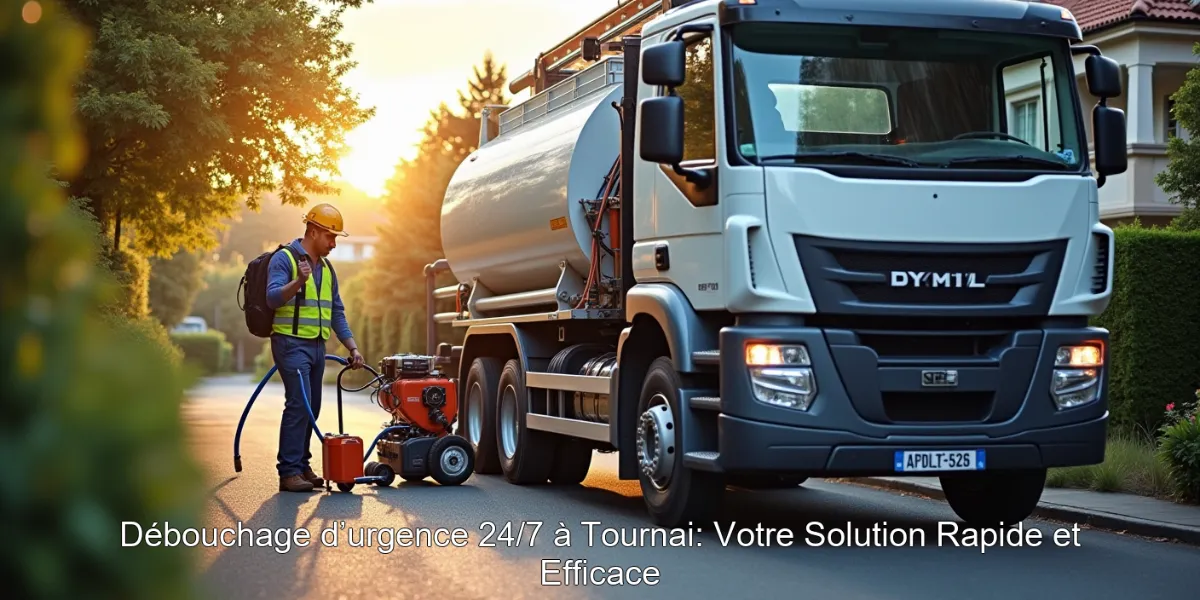 Débouchage d’urgence 24/7 à Tournai: Votre Solution Rapide et Efficace