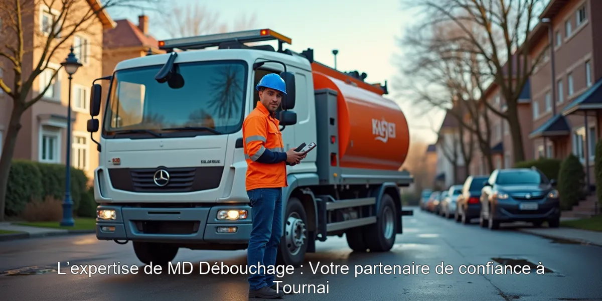 L’expertise de MD Débouchage : Votre partenaire de confiance à Tournai