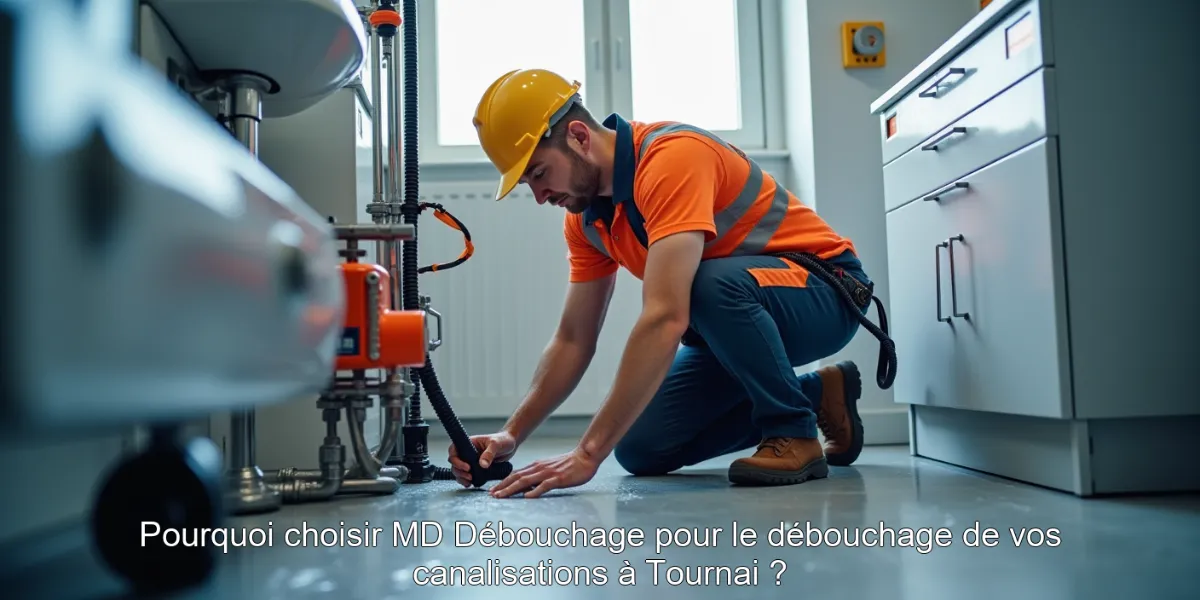 Pourquoi choisir MD Débouchage pour le débouchage de vos canalisations à Tournai ?