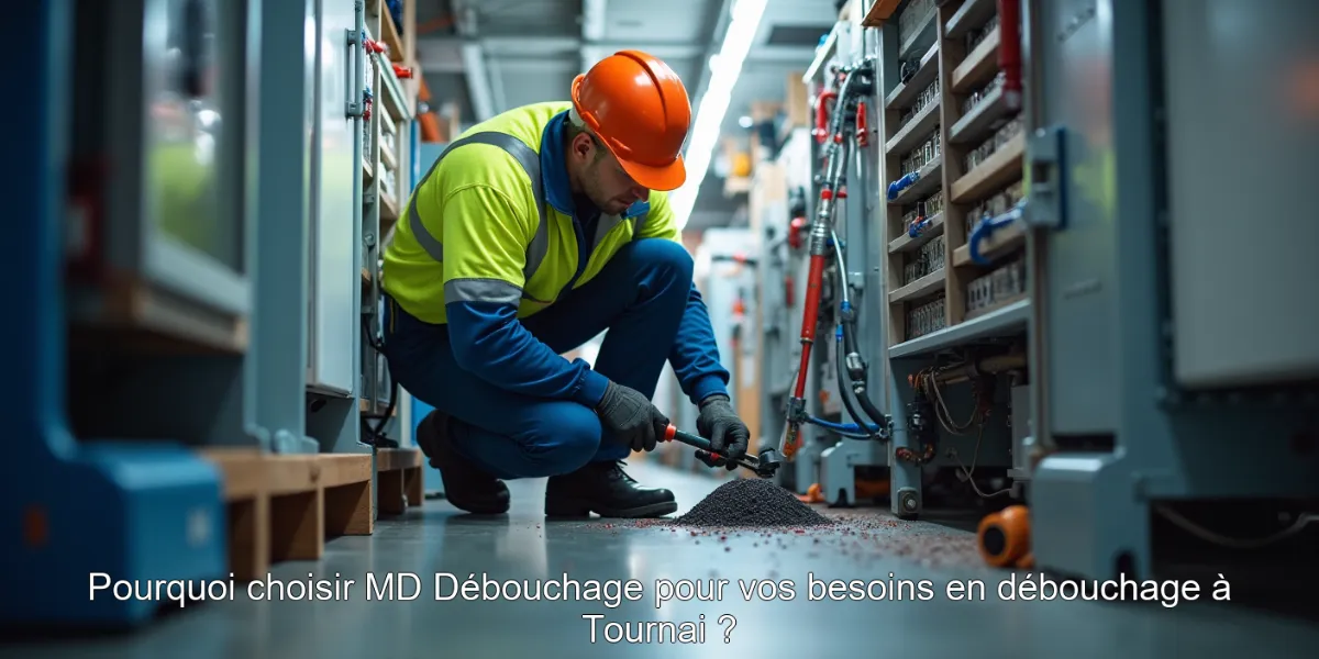 Pourquoi choisir MD Débouchage pour vos besoins en débouchage à Tournai ?
