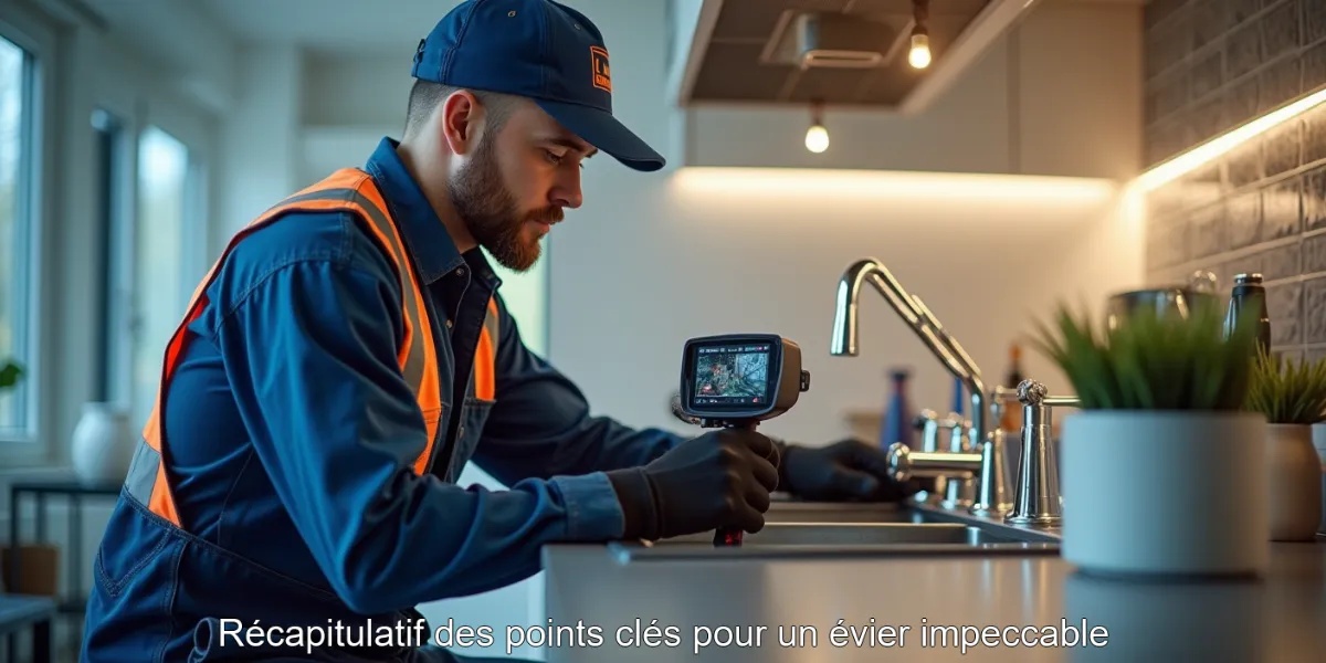 Récapitulatif des points clés pour un évier impeccable