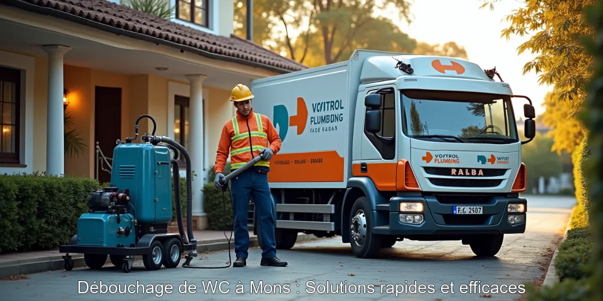 Débouchage de WC à Mons : Solutions rapides et efficaces