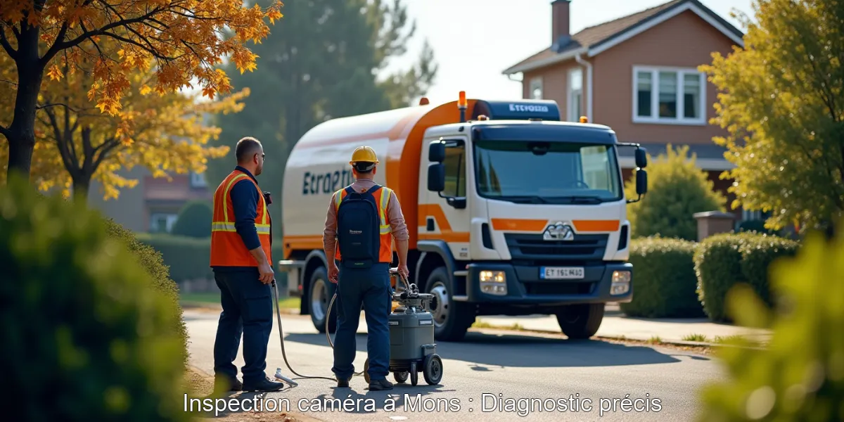 Inspection caméra à Mons : Diagnostic précis