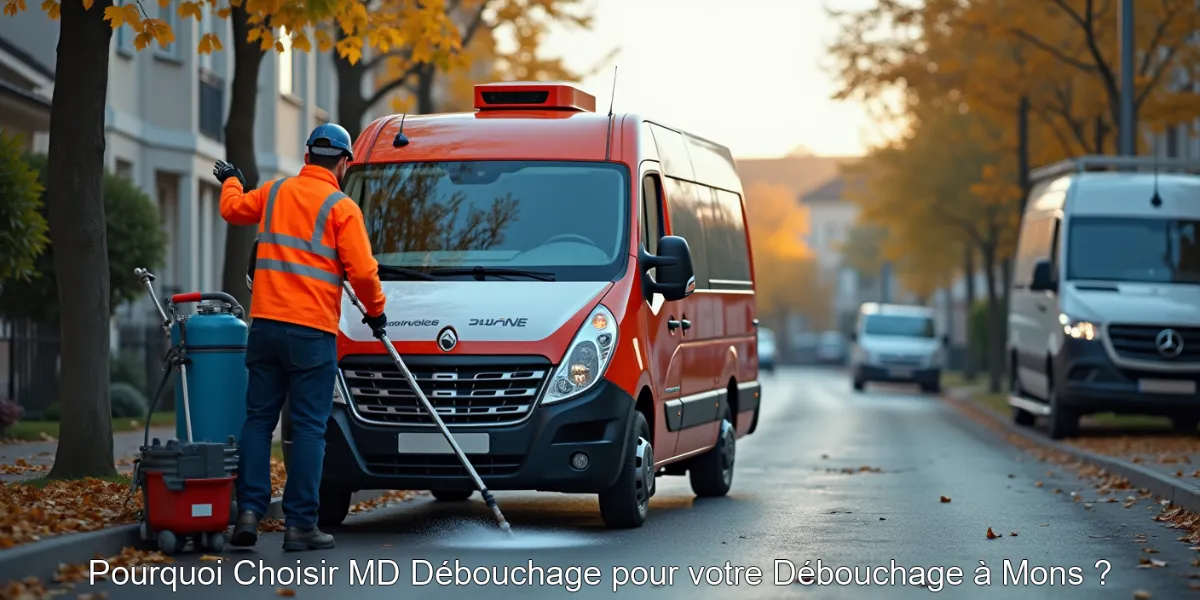 Pourquoi Choisir MD Débouchage pour votre Débouchage à Mons ?