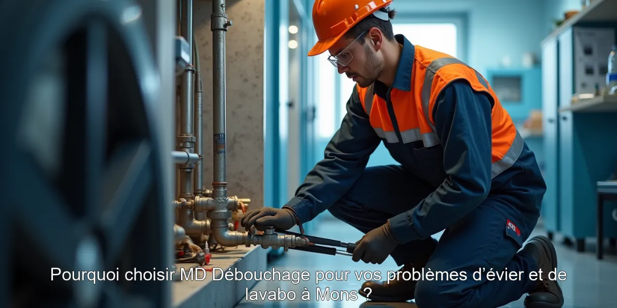 Pourquoi choisir MD Débouchage pour vos problèmes d’évier et de lavabo à Mons ?