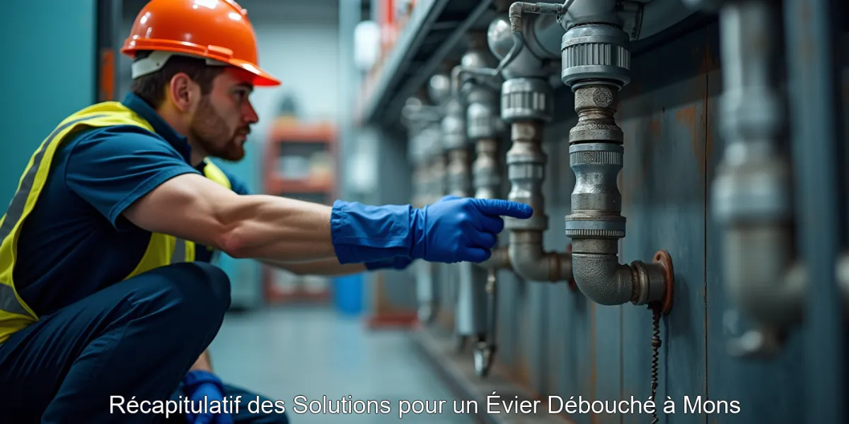 Récapitulatif des Solutions pour un Évier Débouché à Mons