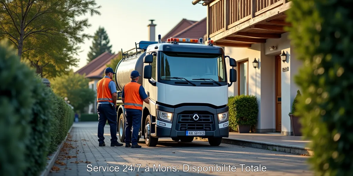 Service 24/7 à Mons: Disponibilité Totale