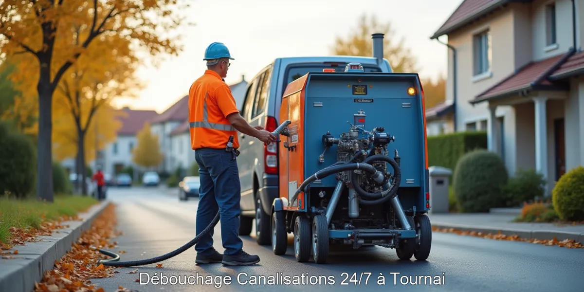 Débouchage Canalisations 24/7 à Tournai