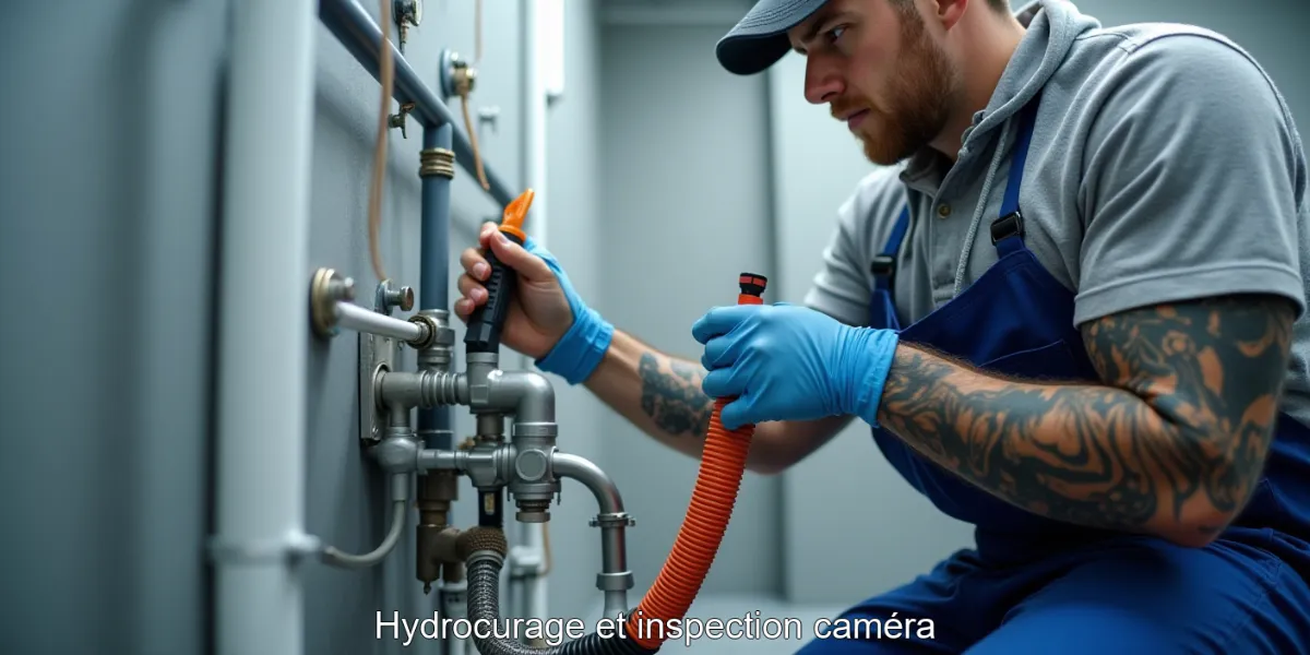 Hydrocurage et inspection caméra