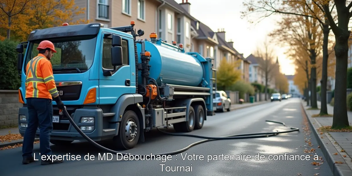 L’expertise de MD Débouchage : Votre partenaire de confiance à Tournai