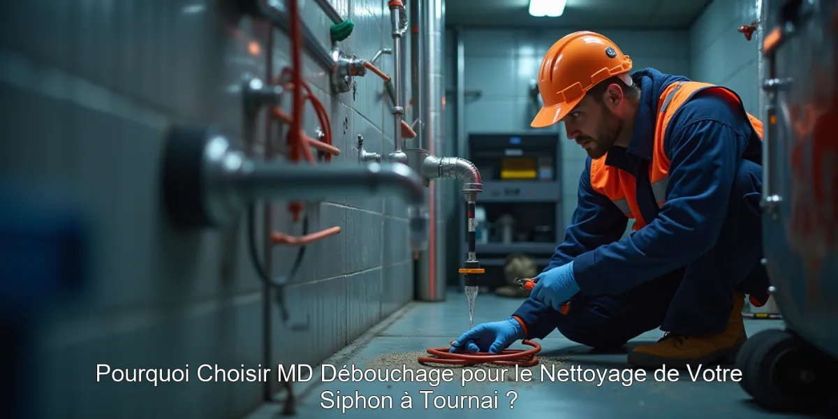 Pourquoi Choisir MD Débouchage pour le Nettoyage de Votre Siphon à Tournai ?