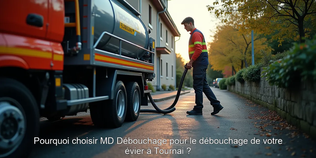Pourquoi choisir MD Débouchage pour le débouchage de votre évier à Tournai ?