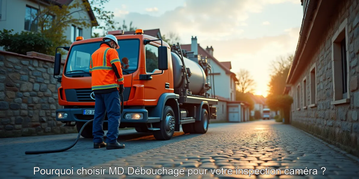 Pourquoi choisir MD Débouchage pour votre inspection caméra ?