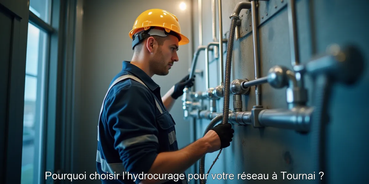Pourquoi choisir l’hydrocurage pour votre réseau à Tournai ?