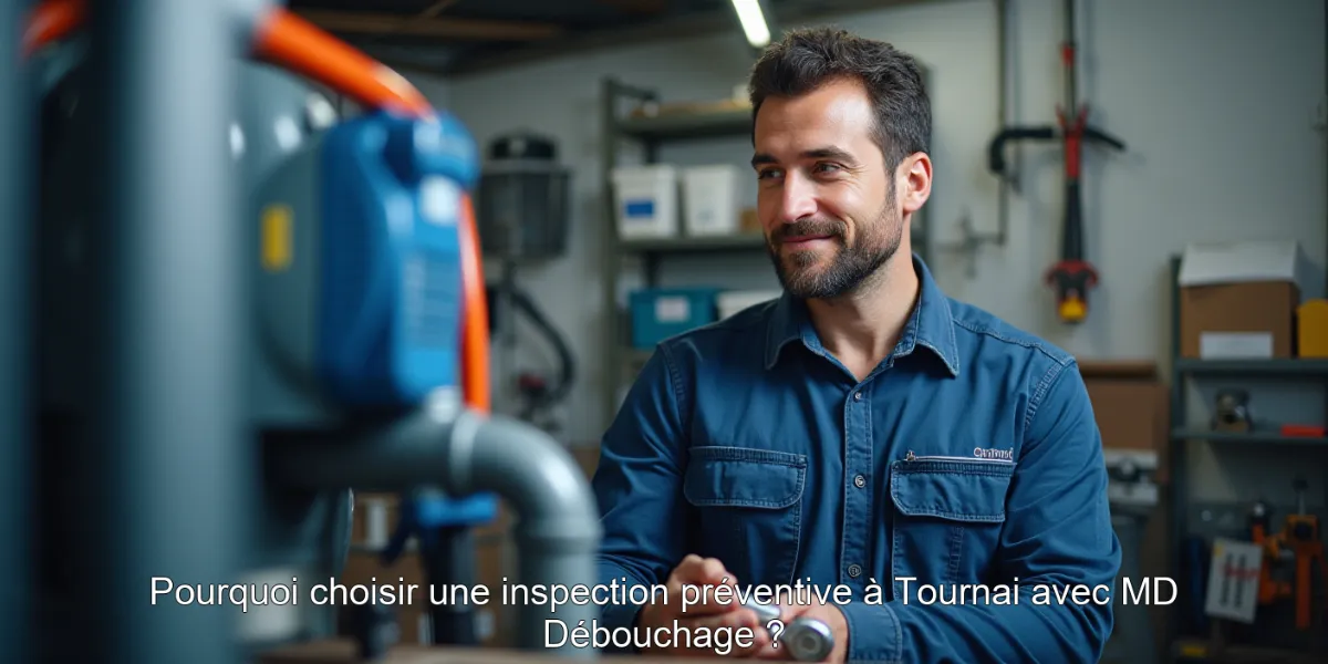 Pourquoi choisir une inspection préventive à Tournai avec MD Débouchage ?