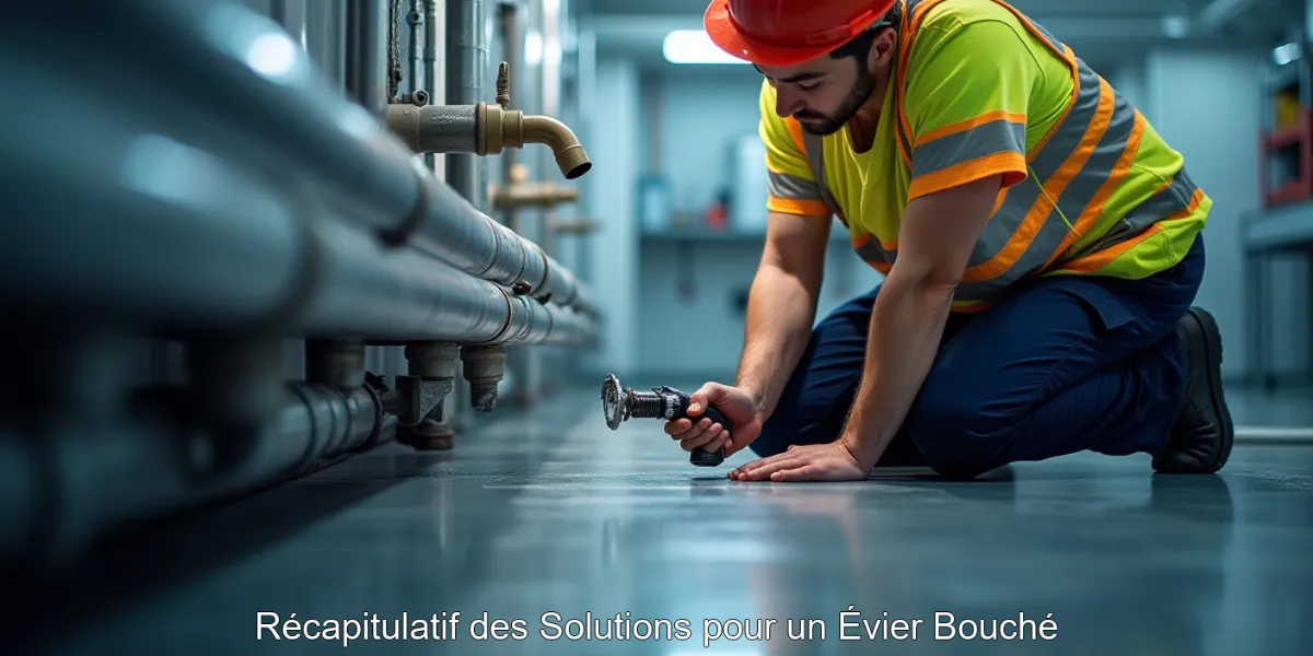Récapitulatif des Solutions pour un Évier Bouché