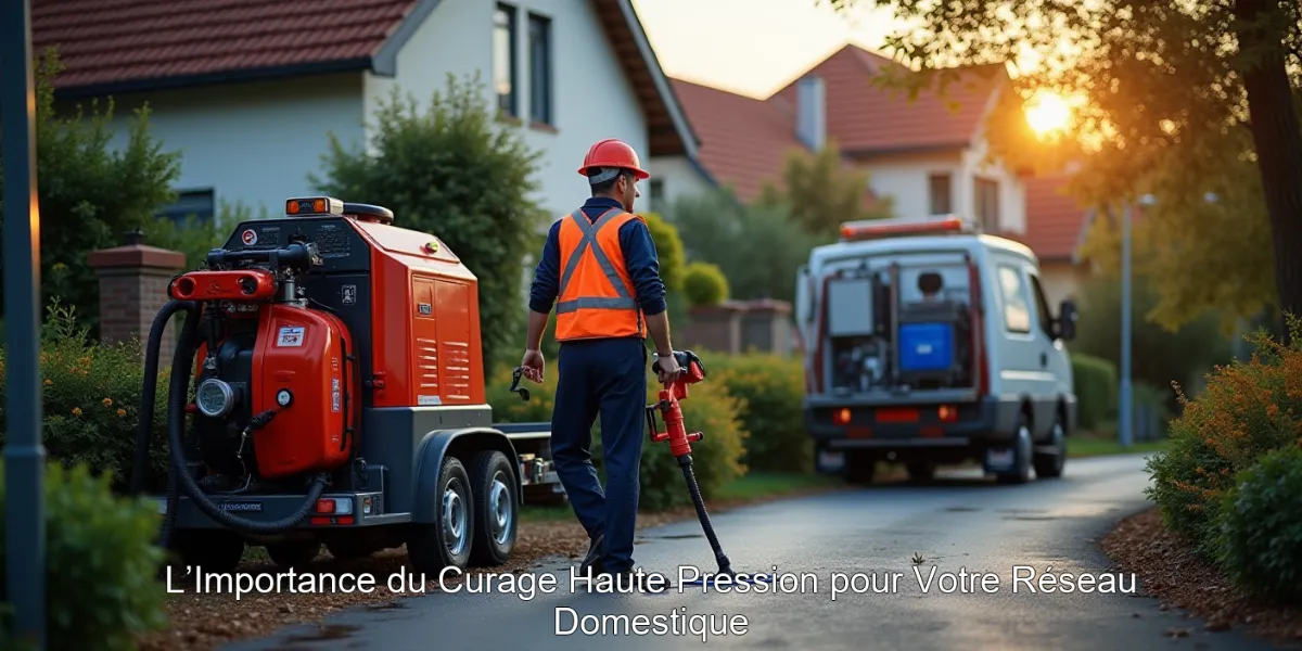 L’Importance du Curage Haute Pression pour Votre Réseau Domestique