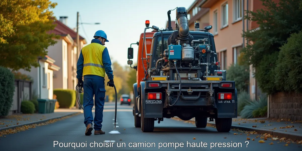 Pourquoi choisir un camion pompe haute pression ?
