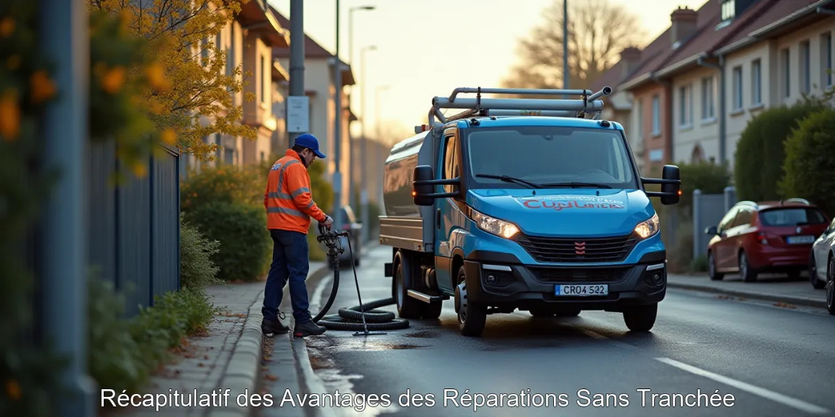 Récapitulatif des Avantages des Réparations Sans Tranchée